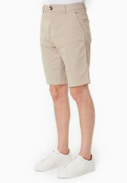 ORGANICATION ORGANICATION Slim-Fit Chino-Shorts aus Bio-Baumwolle, Feather beige, – Produktbild 3 von 4