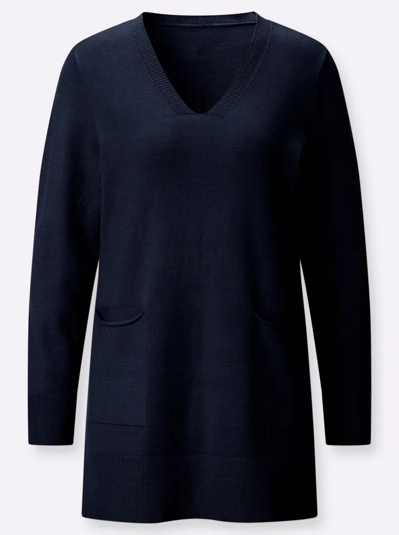 Witt Longpullover marine, Marine, – Produktbild 1 von 2