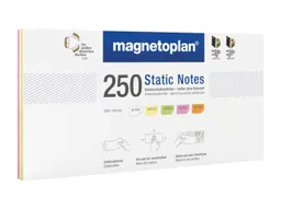 magnetoplan magnetoplan Moderationskarten "Static Notes", 250 Blatt, 200 x 100 mm, 5-farbig sortiert – Produktbild 1 von 1
