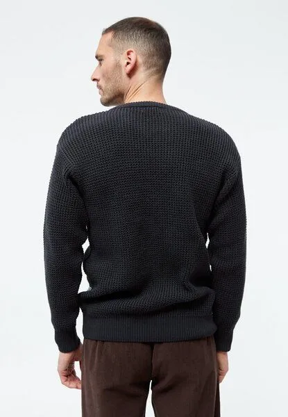Givn Berlin Givn Berlin Strickpullover GBCARL aus Bio-Baumwolle, Anthracite, – Produktbild 3 von 4