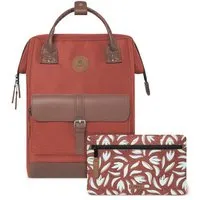 Cabaïa Cabaïa Rucksack Adventurer Medium aus veganem Leder - 23 Liter, Rot, – Produktbild 1 von 1