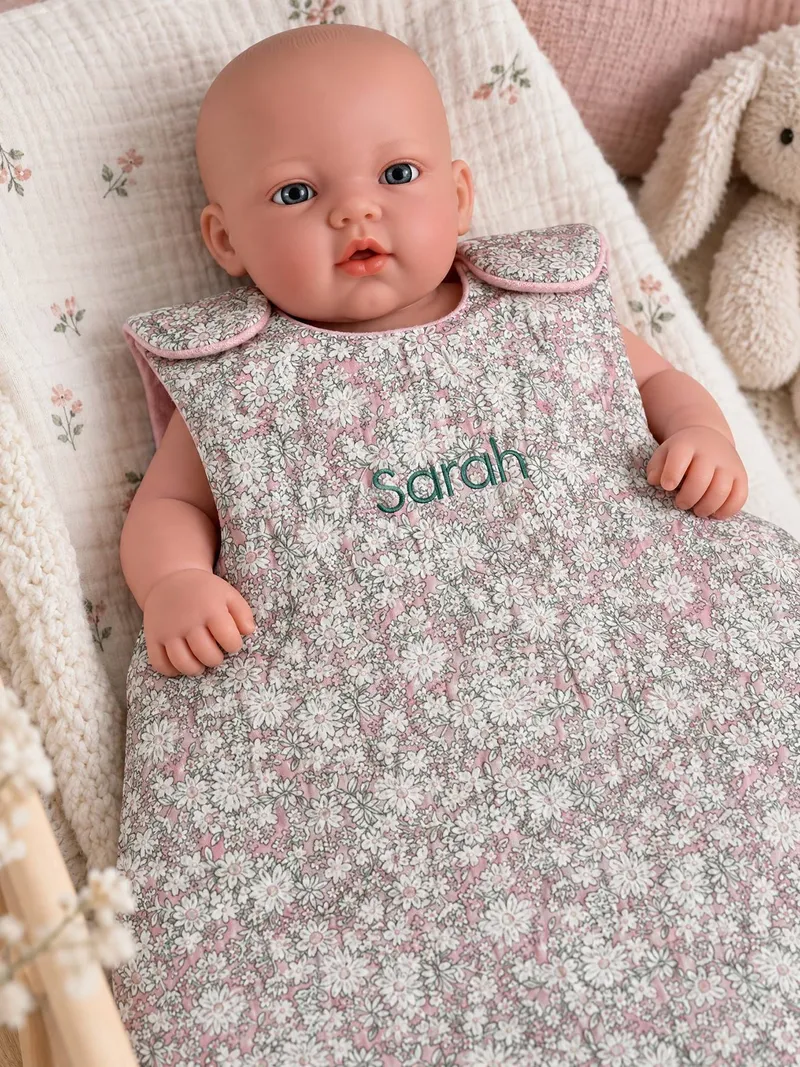Vertbaudet Puppen-Schlafsack, Rosa bedruckt, – Produktbild 3 von 4