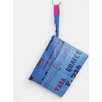 REFISHED fair fashion REFISHED fair fashion Täschchen 'BAG-IN-BAG' (XL) - upcycelte Fischfuttersäcke, #fish dunkleres-blau-visa, – Produktbild 1 von 2