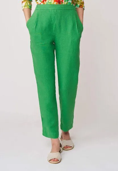 LANA Organic LANA Organic Leinenhose für Damen, Modell Zahra, Island green, – Produktbild 2 von 4