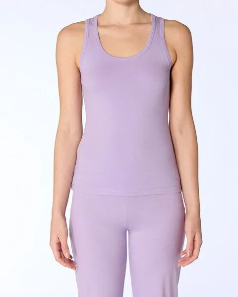 Leela Cotton Leela Cotton Damen Racerback Top Bio Baumwolle Elasthan, Alpengrau, – Produktbild 4 von 6