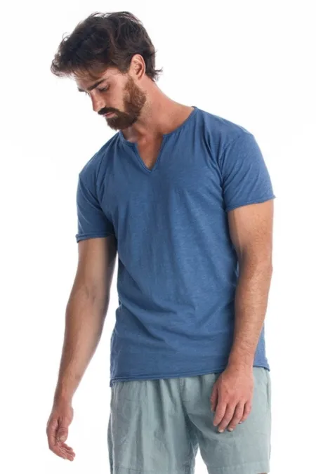 RAVENS VIEW IBIZA RAVENS VIEW IBIZA Herren vegan T-Shirt Eros Indigo Blau, Dunkelblau, – Produktbild 2 von 2
