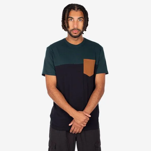 Iriedaily Iriedaily Block Pocket Tee, Green black (mehrfarbig), – Produktbild 3 von 3