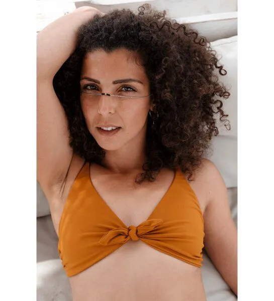 Anekdot Anekdot Bikini Top Leona, Ochre (brown), – Produktbild 1 von 4
