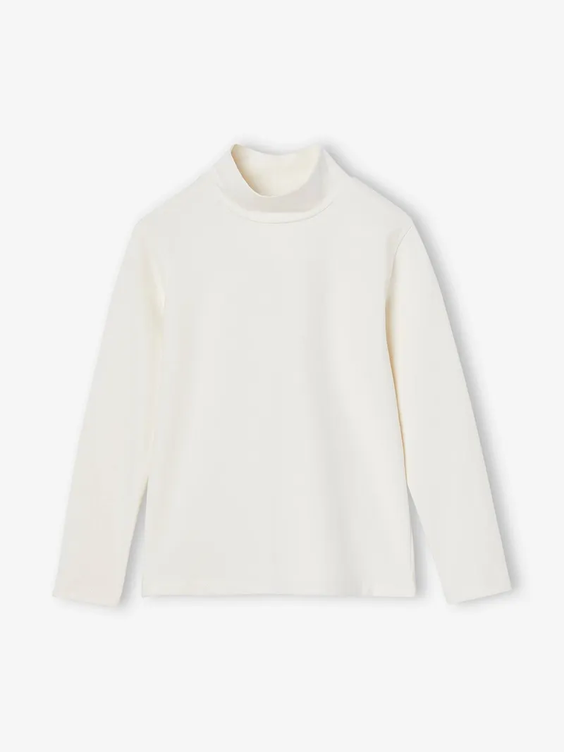Vertbaudet 3er-Pack Unterziehshirts mit Stehkragen Mädchen BASIC, Rosenholz, – Produktbild 4 von 4