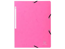 Exacompta 25 Exacompta Eckspannmappen, Colorspan-Karton, 400 g/m², DIN A4, Gummizug, rosa – Produktbild 1 von 1