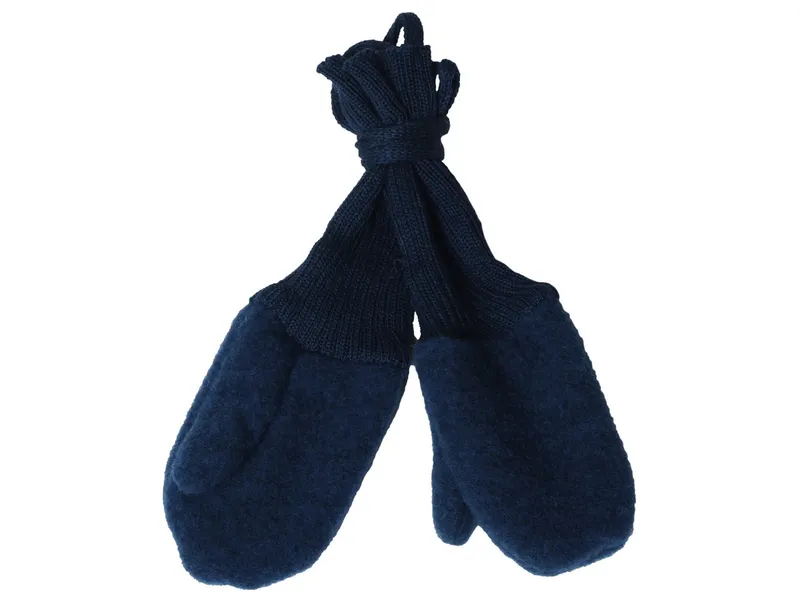 Reiff Strickwaren Reiff Strickwaren Kinder Handschuhe Bio-Merinowolle Fleece marine (3 Jahre), Blau, – Produktbild 1 von 1
