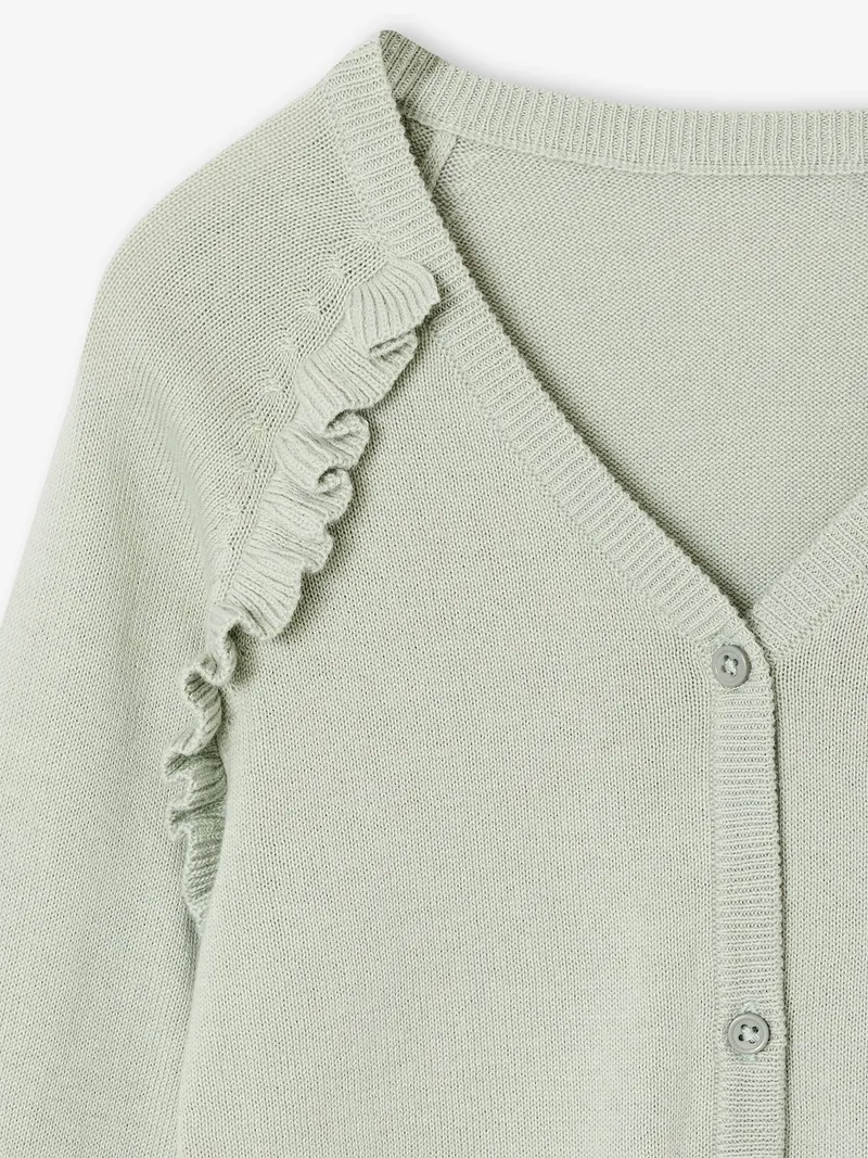 Vertbaudet Festliche Mädchen Strickjacke, Grün, – Produktbild 3 von 3