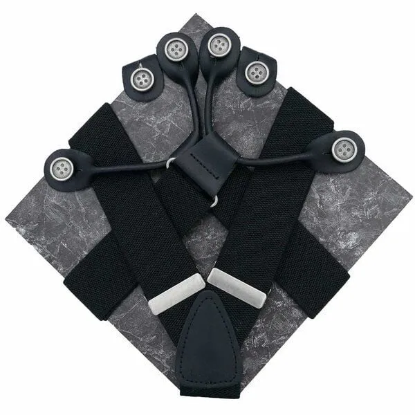 klYmp klYmp Hosenträger 'classic' uni, Schwarz, – Produktbild 1 von 2