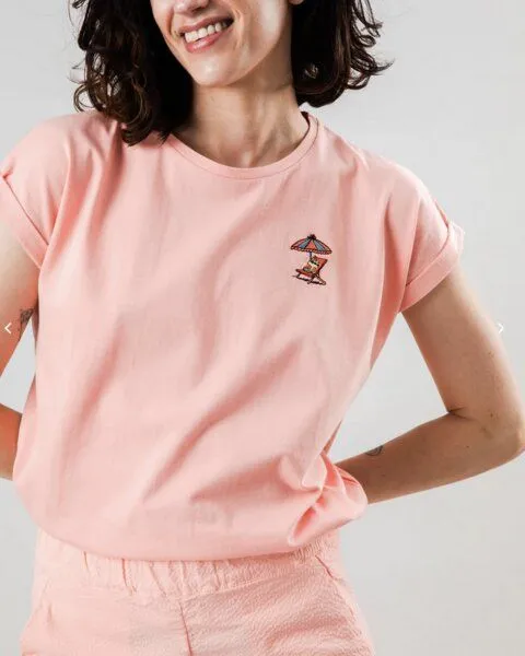 Brava Fabrics Brava Fabrics Peanuts Tropical Scoop Tee Pink – Produktbild 3 von 4