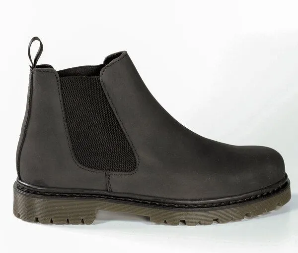 Fairticken Fairticken ALCHELA Vegane Chelsea Boots Unisex (Nobuck), Schwarz, – Produktbild 3 von 4