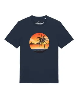 watapparel watapparel T-Shirt Unisex Sunset on palm beach – Produktbild 1 von 1
