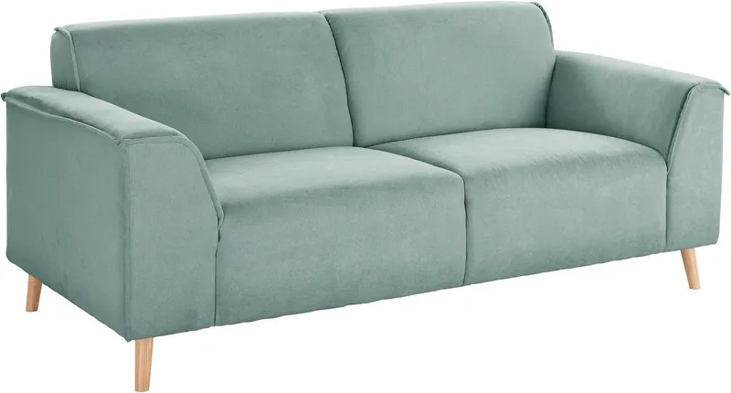 Home affaire 2,5-Sitzer Janek Scandic Design, elegant und zeitlos, mit Federkern und Keder in scandinavischem Design, Grün, – Produktbild 3 von 5
