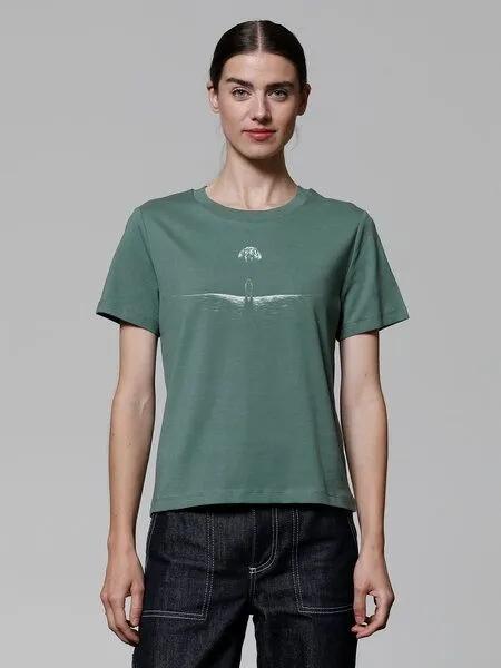 watapparel watapparel T-Shirt Frauen Lost in space, Green bay, – Produktbild 2 von 3