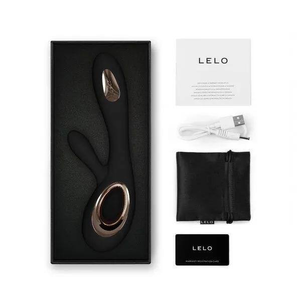 LELO Luxus-Rabbit-Vibrator - LELO SORAYA Wave, Schwarz, – Produktbild 3 von 4