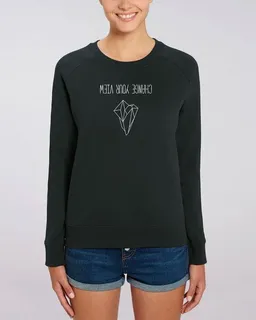 Human Family Human Family Bio Damen Rundhals Sweatshirt "Feel - Change your view" - in 7 Farben – Produktbild 1 von 1