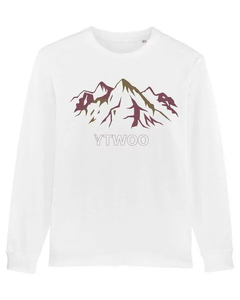 YTWOO YTWOO Herren Langarmshirt Bergland aus schwerer Baumwolle, Weiss, – Produktbild 1 von 3