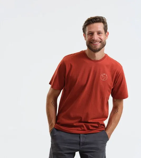 Gary Mash GARY MASH T-Shirt Erde aus Biobaumwolle, Rost (rot), – Produktbild 3 von 4