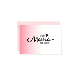 Bow & Hummingbird Bow & Hummingbird Mini-Grußkarte Beste Mama – Produktbild 1 von 1