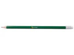 FSC-zertifizierter Bleistift 6-eckig 18,5 cm mit Radiertip, lackiert nach Farbtabelle – Produktbild 1 von 1