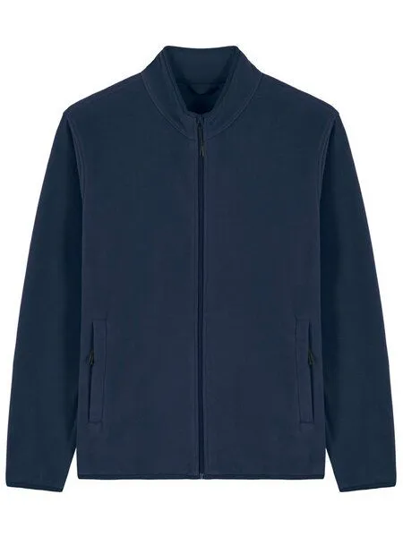 Human Family Human Family Basic Herren Fleecejacke "Clue" aus recyceltem Polyester, Navy, – Produktbild 3 von 3