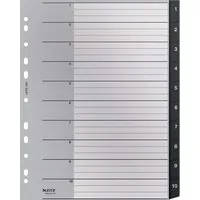 Leitz Leitz Recycle Register, PP, extrabreit, 1-10 – Produktbild 1 von 1