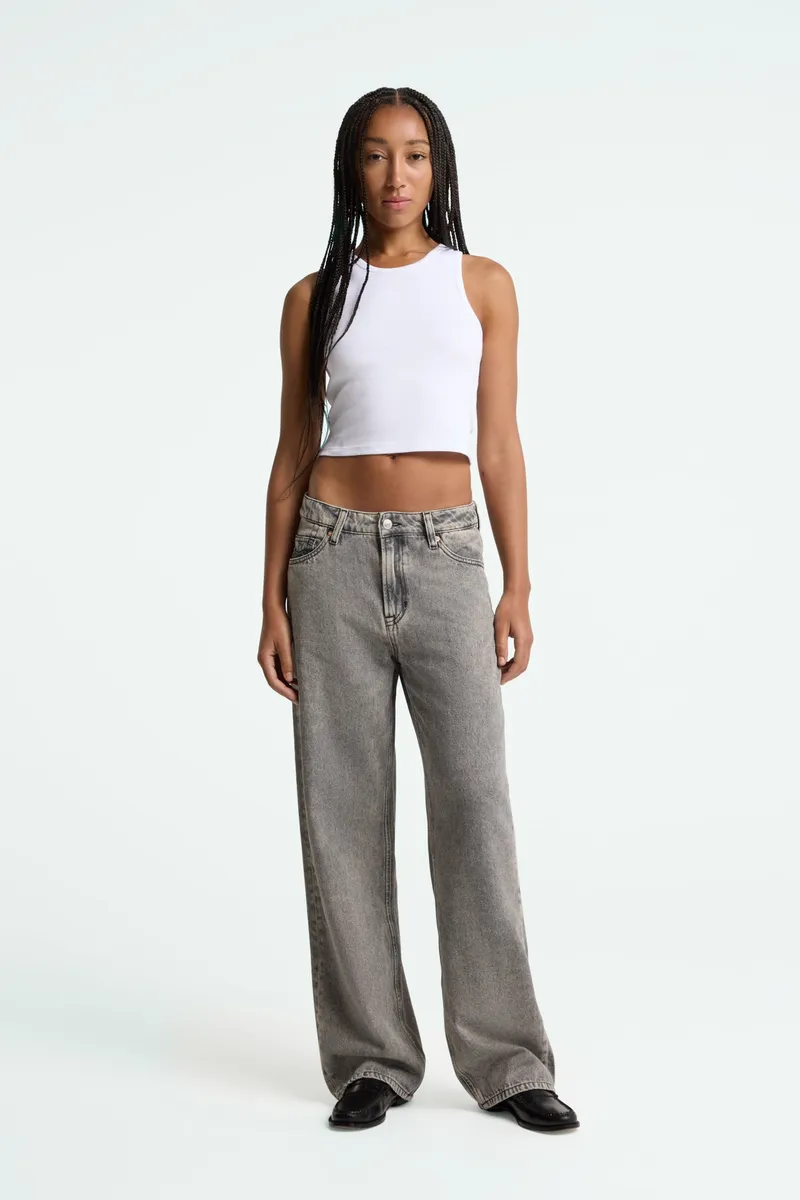 Kings Of Indigo Kings of Indigo Damen vegan Jeans Joan Well Grey Mid Marble, Grau, – Produktbild 2 von 2
