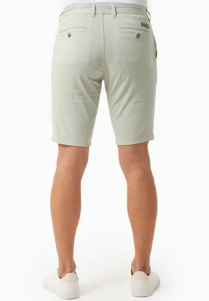 ORGANICATION ORGANICATION Slim-Fit Chino-Shorts aus Bio-Baumwolle, Green moss, – Produktbild 4 von 4