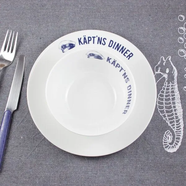 Bow & Hummingbird Bow & Hummingbird Porzellanteller Käpt´ns Dinner – Produktbild 4 von 4