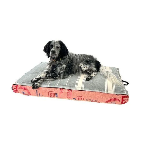 GOOPSI GOOPSI Hundebett mit BIO-Baumwollfüllung, Lachs, – Produktbild 1 von 6