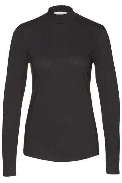Wunderwerk Wunderwerk Damen Langarmshirt "Turtleneck tee 1/1", Schwarz, – Produktbild 2 von 3