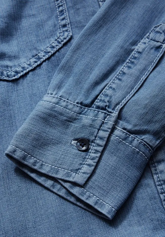 CECIL Jeanskleid mit Knopfleiste, Blau, – Produktbild 5 von 5