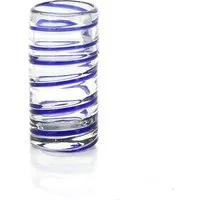 GLOBO Fair Trade GLOBO Fair Trade Glas TEQUILA aus Recyclingglas, mundgeblasen, verschiedene Designs, Blaue spirale, – Produktbild 1 von 1