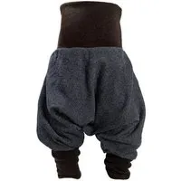 liebewicht liebewicht Yogahose Pumphose Bio Sweat verschiedene Farben nach Wahl, Blau meliert/dunkelbraun, – Produktbild 1 von 1