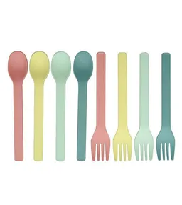 Zuperzozial Zuperzozial Dessertbesteck Set Pastell aus Biokunststoff – Produktbild 1 von 1