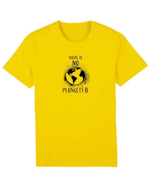 Human Family Human Family Bio Unisex T-Shirt "There is NO Plan(et) B", Goldgelb, – Produktbild 1 von 4