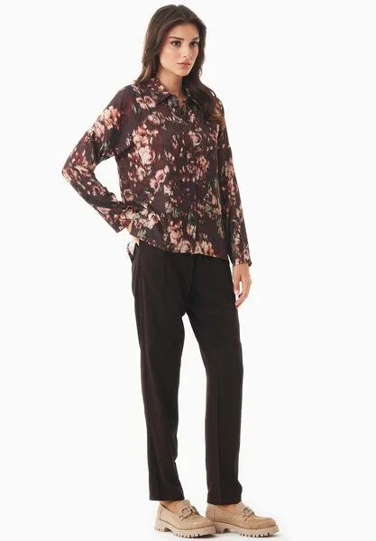 ORGANICATION ORGANICATION Hemdbluse aus LENZING ECOVERO, Blurred garden, – Produktbild 2 von 4