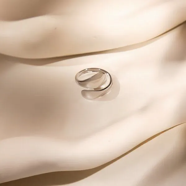 ELEKTROPULLI Elektropulli Größenvariabler Shine Ring, Silber, – Produktbild 1 von 3