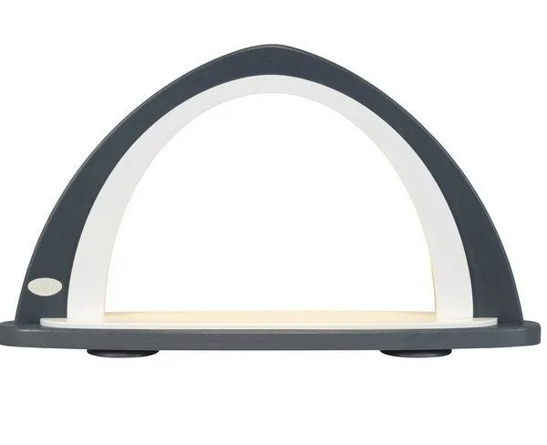 Weigla® Holzkunst Weigla® Holzkunst Moderner Schwibbogen zum Selberbestücken NEU mit LED Beleuchtung, Grau-weiß, – Produktbild 1 von 1