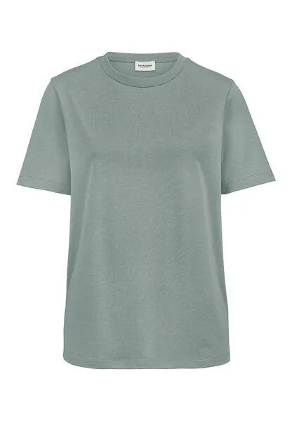 hessnatur hessnatur T-Shirt aus reiner Bio-Baumwolle, Mattgrün, – Produktbild 3 von 4