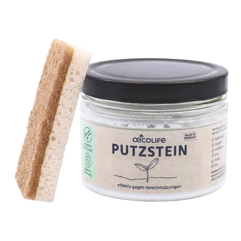 oecolife Putzstein Set mit Schwamm – Produktbild 1 von 1