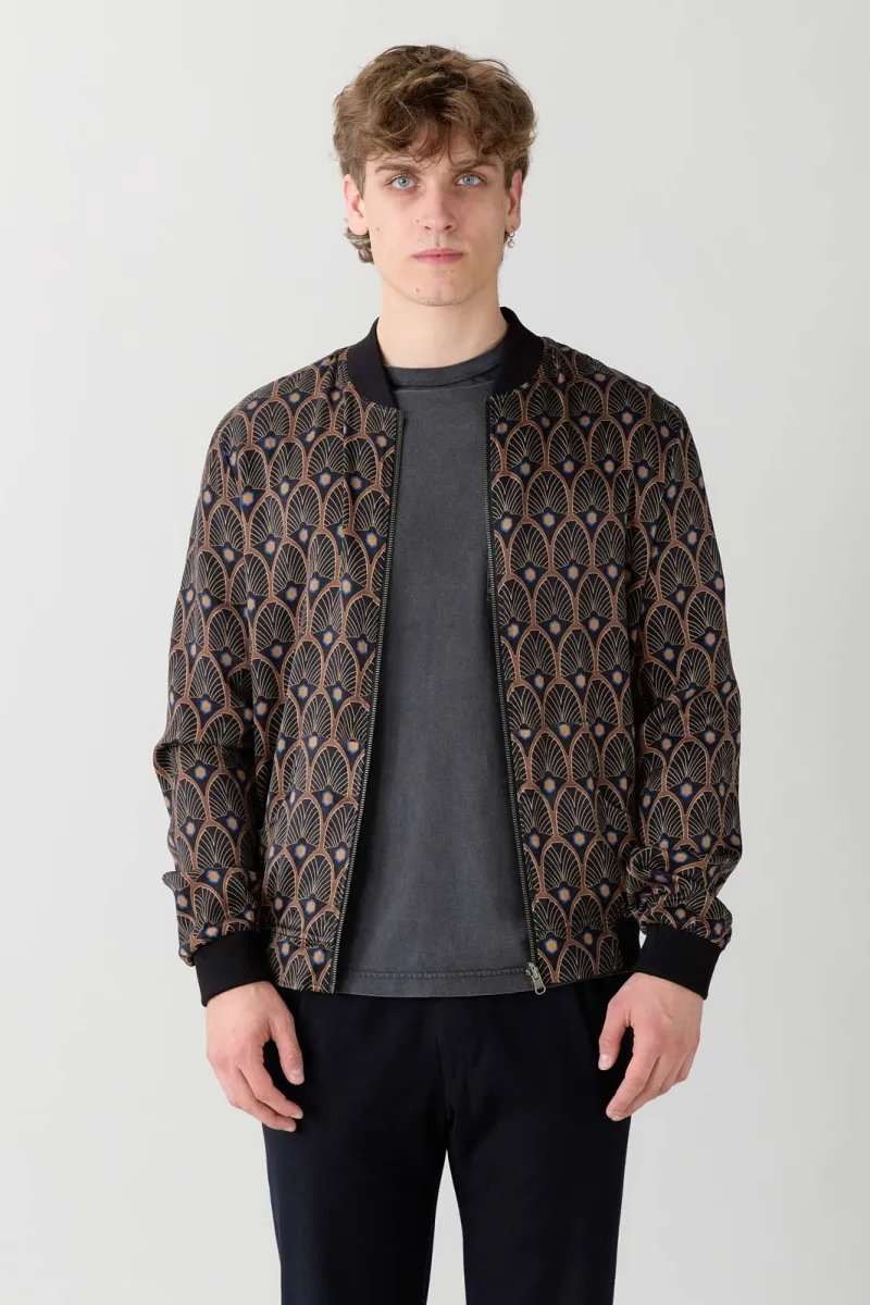 Yahmo Yahmo Herren vegan Jacke Bomber Reversible Laslo Metropolis/Blue, Blau, – Produktbild 2 von 2