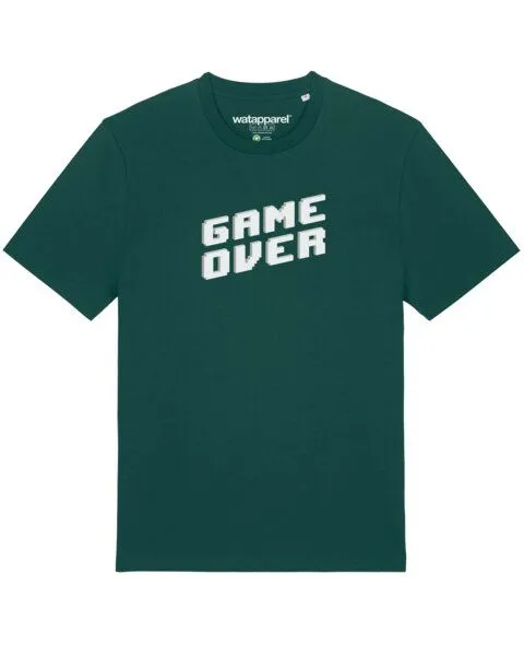 watapparel watapparel T-Shirt Unisex Game Over, Glazed green, – Produktbild 1 von 3