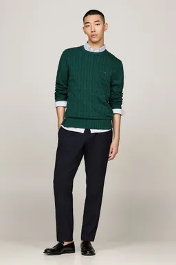 Tommy Hilfiger Tommy Hilfiger Pullover Cable Dunkelgrün - Größe XXL – Produktbild 1 von 1