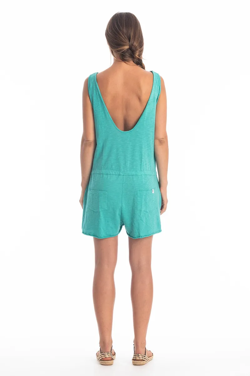 RAVENS VIEW IBIZA RAVENS VIEW IBIZA Damen vegan Jumpsuit Nina Türkis, Hellblau, – Produktbild 2 von 2