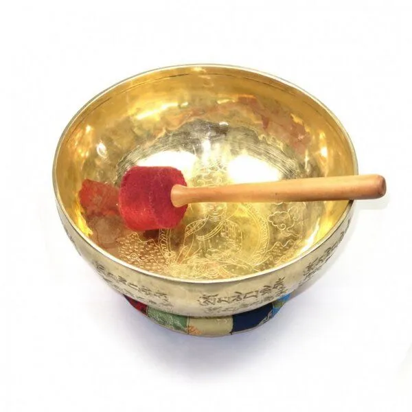 Just Be Just Be Buddha Mantra Klangschale handgehämmert ca. 25cm – Produktbild 1 von 4